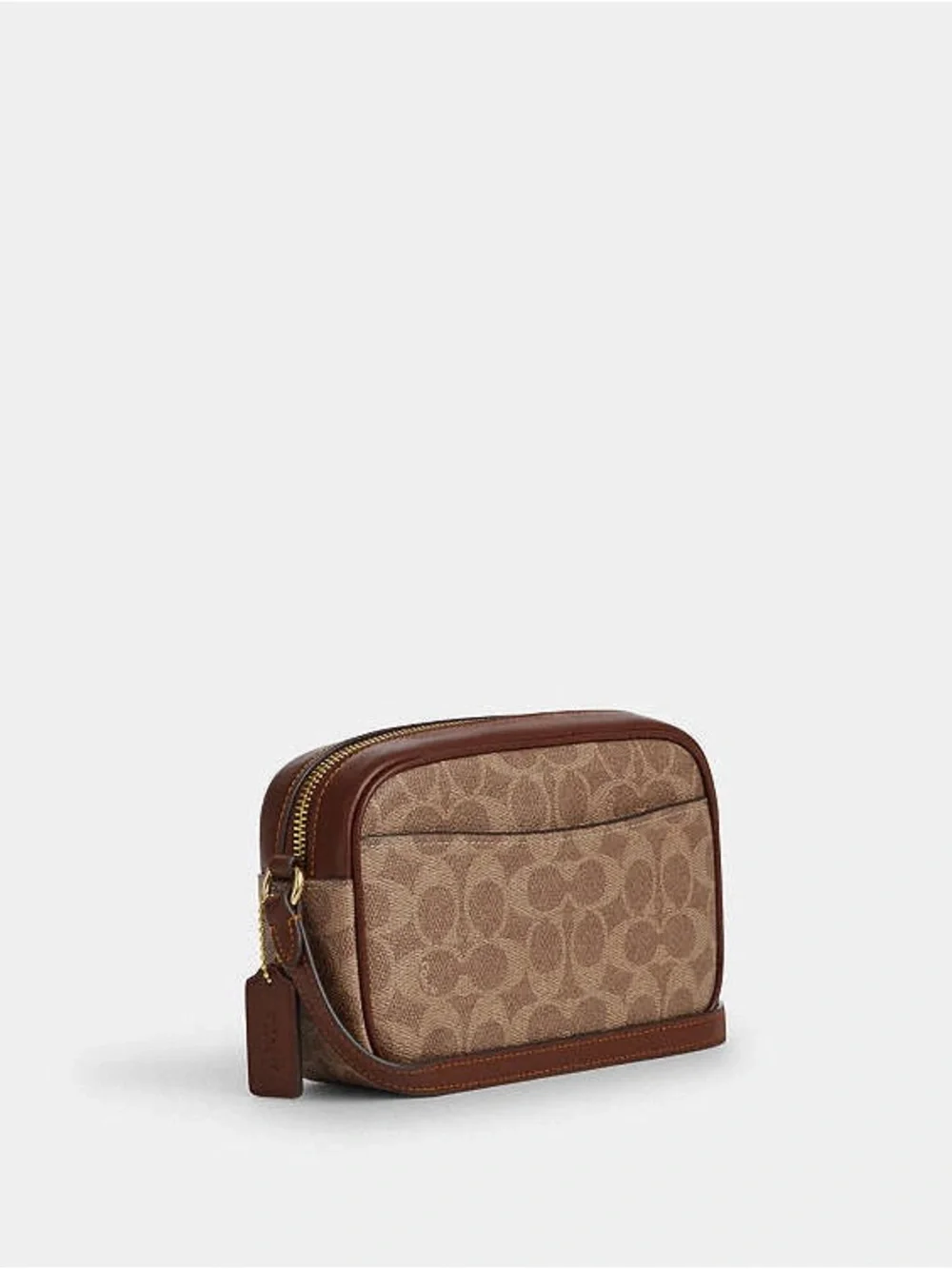 Coach Mini Jamie Camera Bag In Signature Canvas Gold/Tan/Brown Crossbody